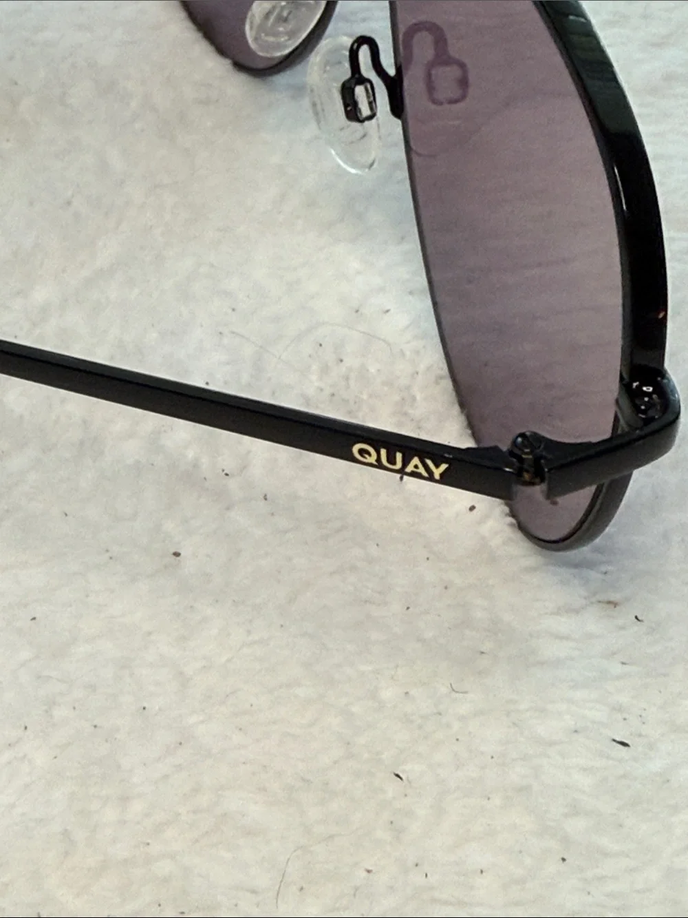 Quay High Key Black Aviator Sunglasses
